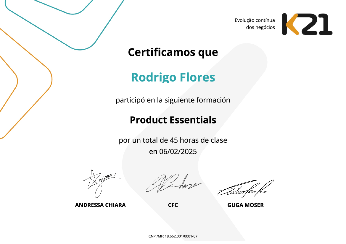 Certificado K21